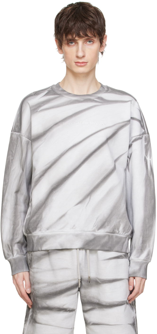 Cветр Feng Chen Wang Feng Chen Wang Tie-Dye Sweatshirt Сірий | FUS17SW01