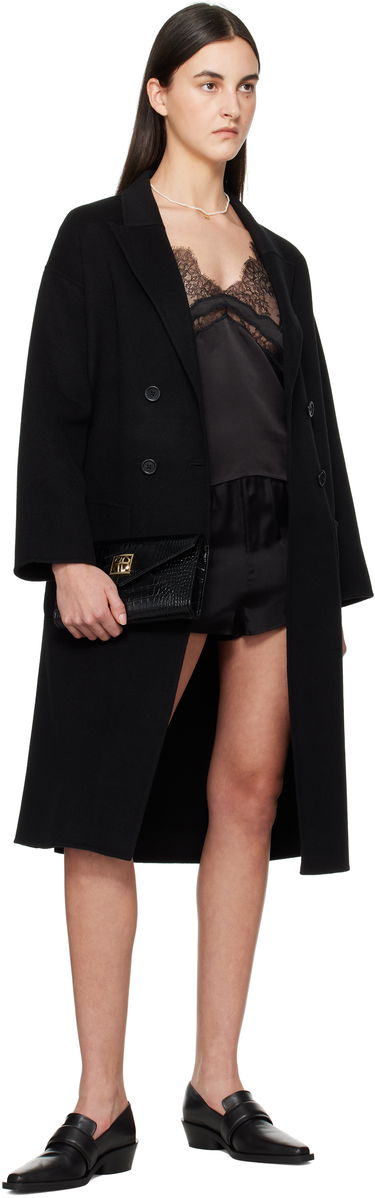 Гаманець Anine Bing ANINE BING Small Elly Croc-Embossed Clutch Bag чорний | A-13-10469-BLK1, 3