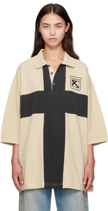 Сорочка поло 032C 032c Fainting Cross Oversized Polo бежевий | F25-URC-0459-550-W, 0