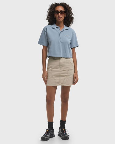 Сорочка поло Carhartt WIP Women's Short Sleeve Script Polo Shirt Синій | I034553-0F4.XX, 2