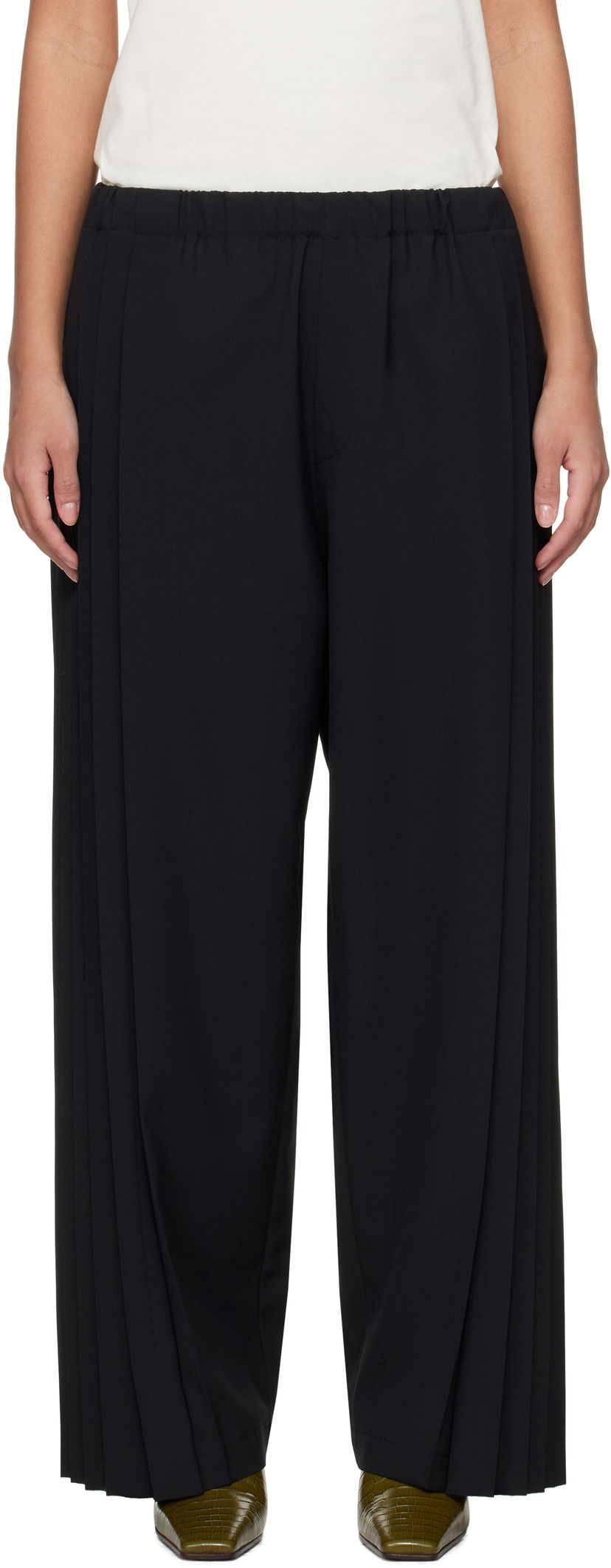 Штани UNDERCOVER UNDERCOVER Pleated Trousers чорний | UP1E1501