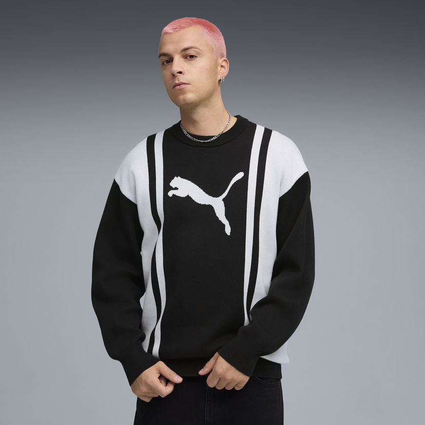 Cветр Puma FUTURE.PUMA.ARCHIVE Relaxed Fit Knit Sweater чорний | 632294_01
