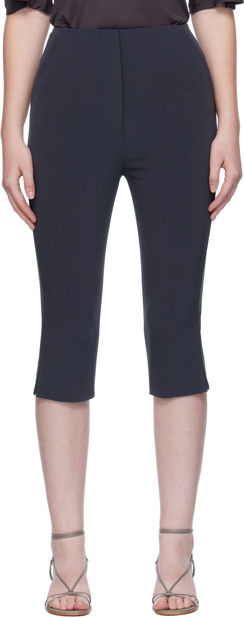 Шорти Nanushka Nanushka Saoirse Capri Shorts темно-синій | NW25PFPA15855