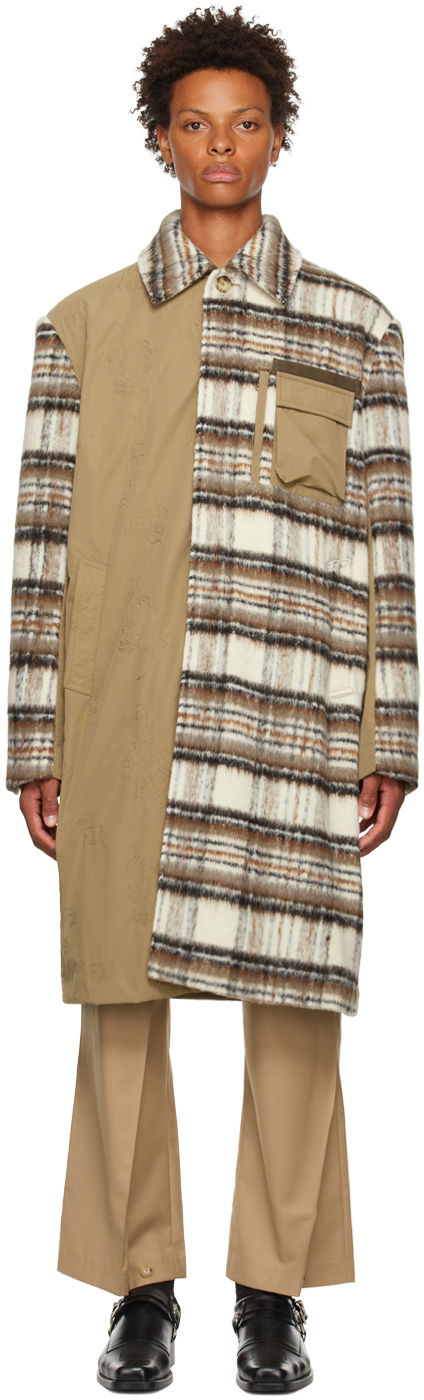 Пальто Feng Chen Wang Feng Chen Wang Phoenix Spliced Coat Різнокольоровий | FMF14CT08