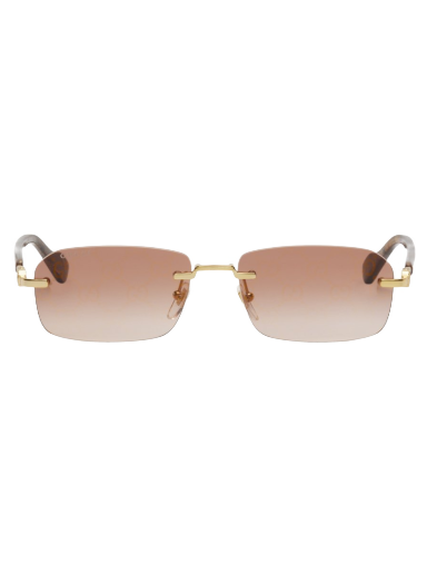 Сонцезахисні окуляри Gucci Rectangular Sunglasses Коричневий | GG1221S