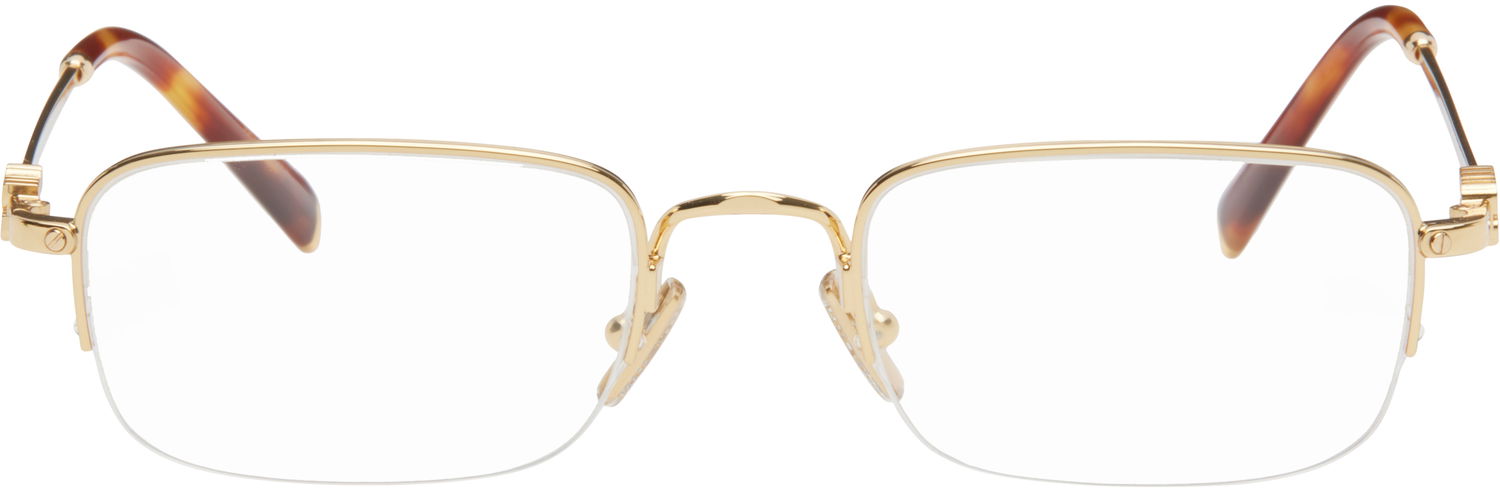 Сонцезахисні окуляри Miu Miu Miu Miu Half Rim Metal Rectangle Glasses Коричневий | 0MU 52WV 8056262411148, 0