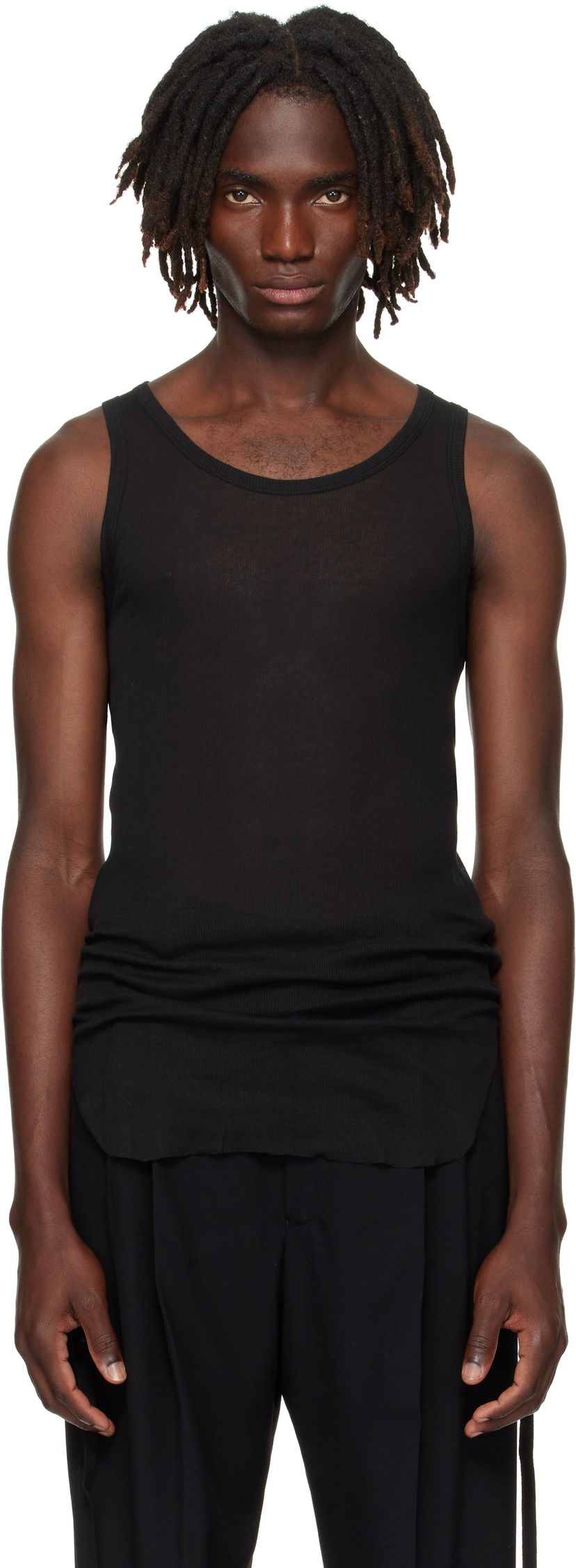 Безрукавка Ann Demeulemeester Ann Demeulemeester Boris Ruched Tank Top чорний | B0011785-FA434-099