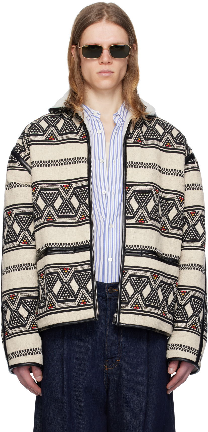 Куртка ISABEL MARANT Isabel Marant Nelkis Patterned Jacket бежевий | 25PVE0274HB-C1D03H