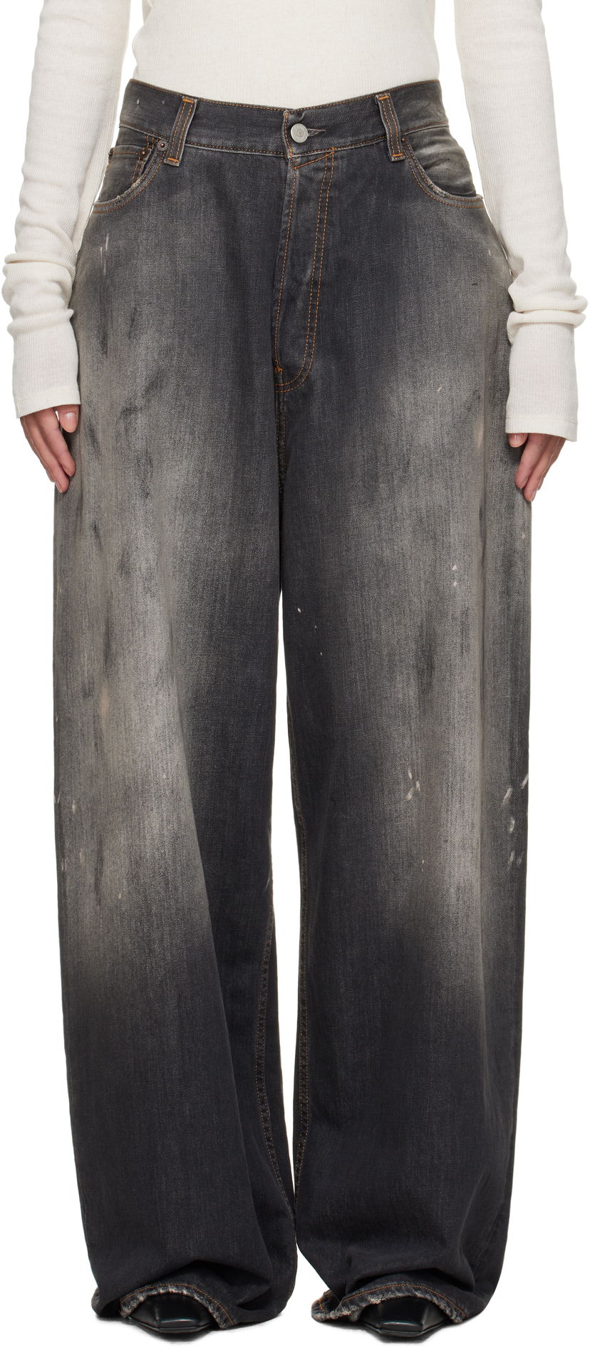 Джинси Acne Studios Acne Studios Super Baggy Fit Jeans Сірий | A00514-