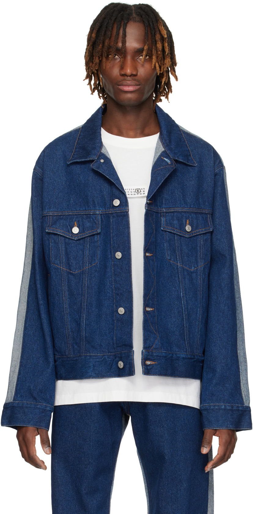 Куртка Maison Margiela MM6 Maison Margiela Sports Denim Jacket Синій | SH0AM0038 M30018