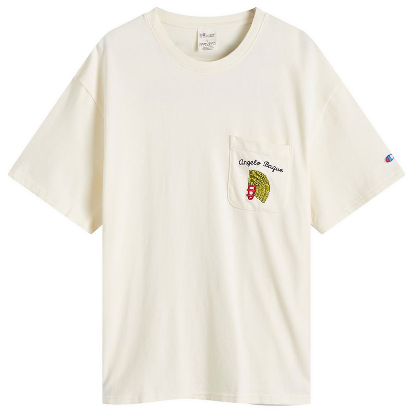 Футболка Champion Pocket T-Shirt With Graphic Print білий | GP205473-X1QF