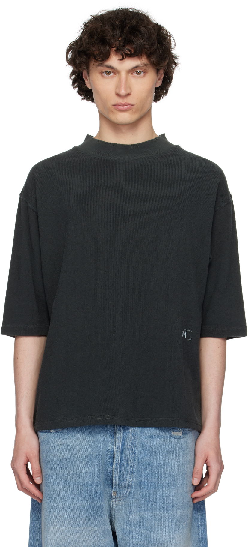 Футболка Maison Margiela Maison Margiela Stamp Logo T-Shirt Сірий | S50GC0713 M20057