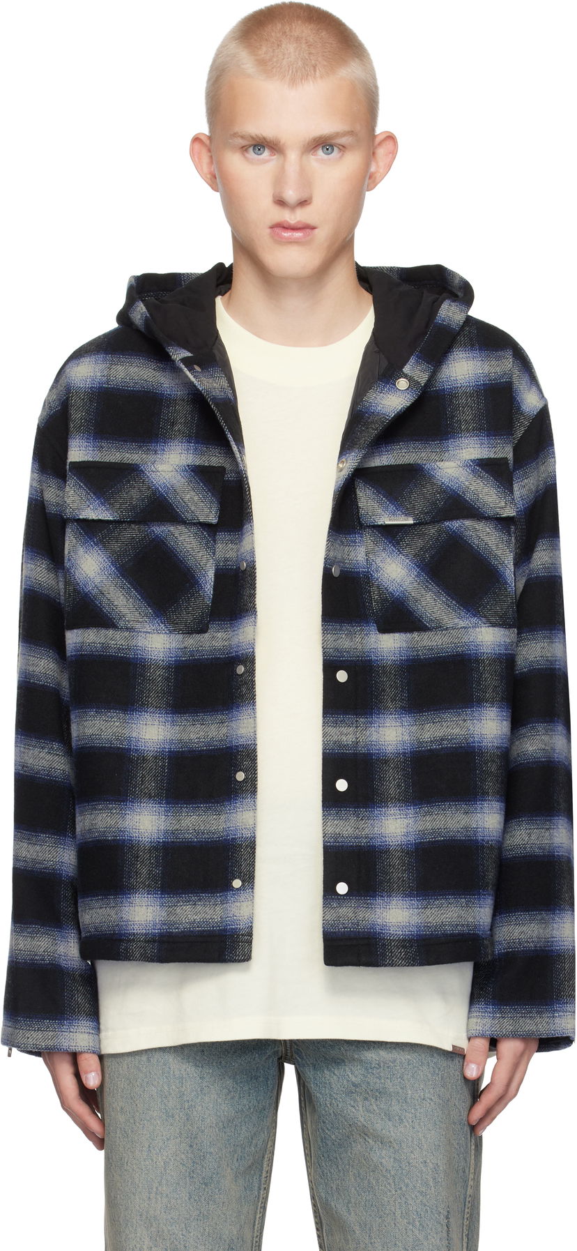Сорочка Represent Clo Hooded Overshirt Jacket чорний | MLM2136