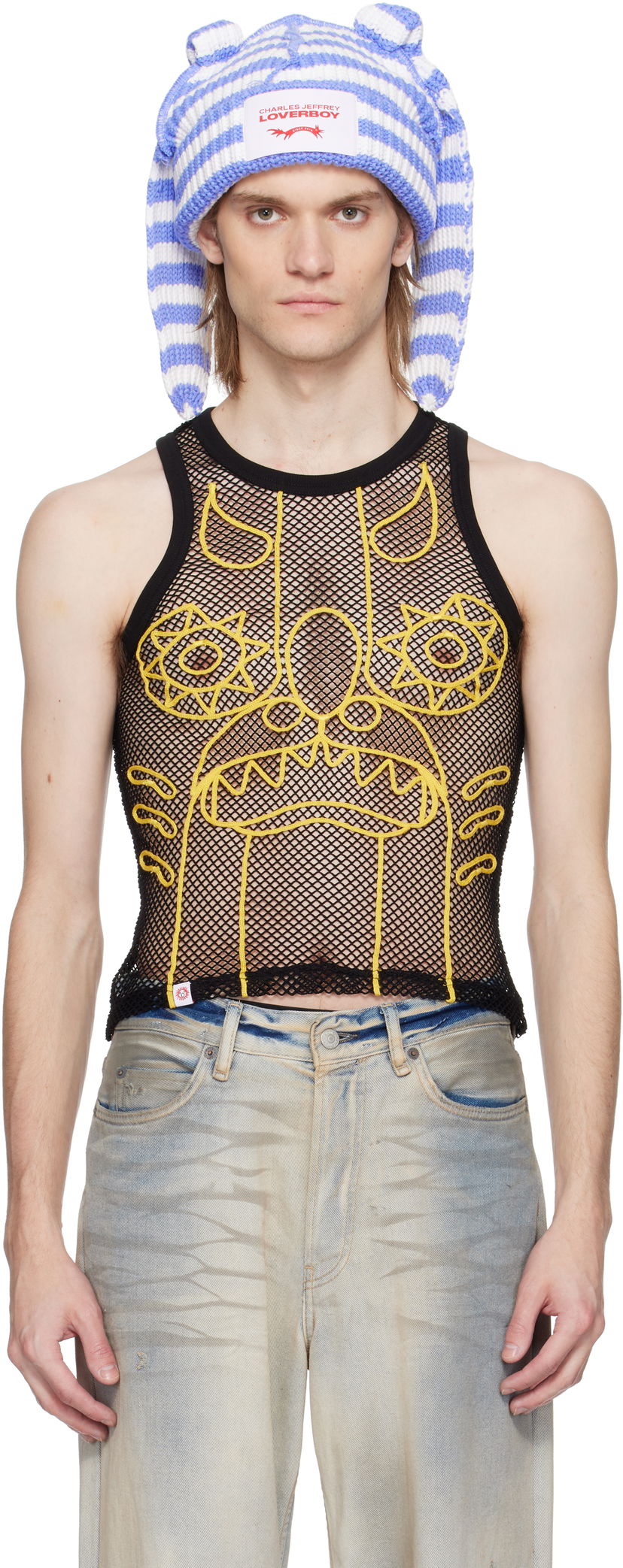 Капелюх Charles Jeffrey Loverboy Charles Jeffrey LOVERBOY Graphic Net Tank Top Синій | 54080303