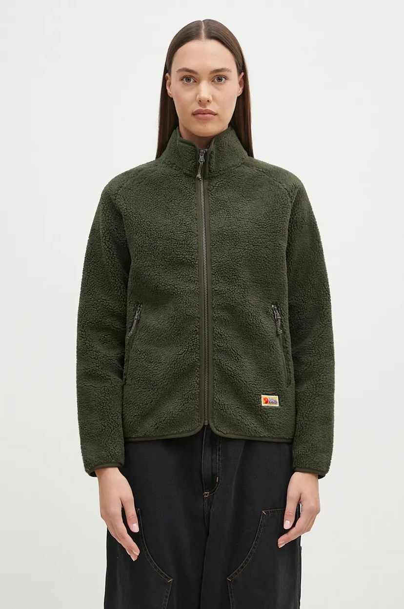 Куртка FJÄLLRÄVEN Vardag Pile Fleece W Зелений | F84789.662