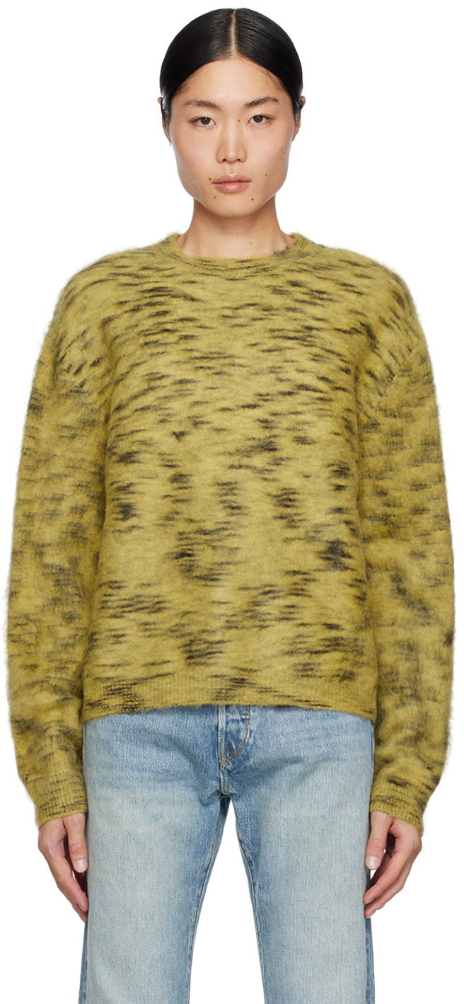 Cветр RE/DONE Abstract Print Knit Sweater Зелений | 982-10MSWEATR