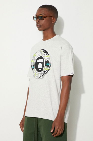 Футболка AAPE by A Bathing Ape AAPE By A Bathing Ape Basic Tee Print T-Shirt Сірий | AAPTEM1444XAM, 3