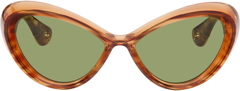 Сонцезахисні окуляри Jean Paul Gaultier Jean Paul Gaultier 'The Parisian Cat' Sunglasses Коричневий | 25/03-U-EY001-X059-18