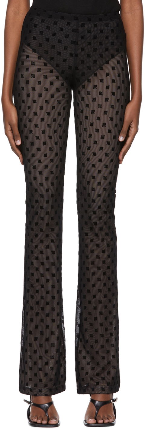 Штани MISBHV Sheer Flocked Trousers чорний | 022W315