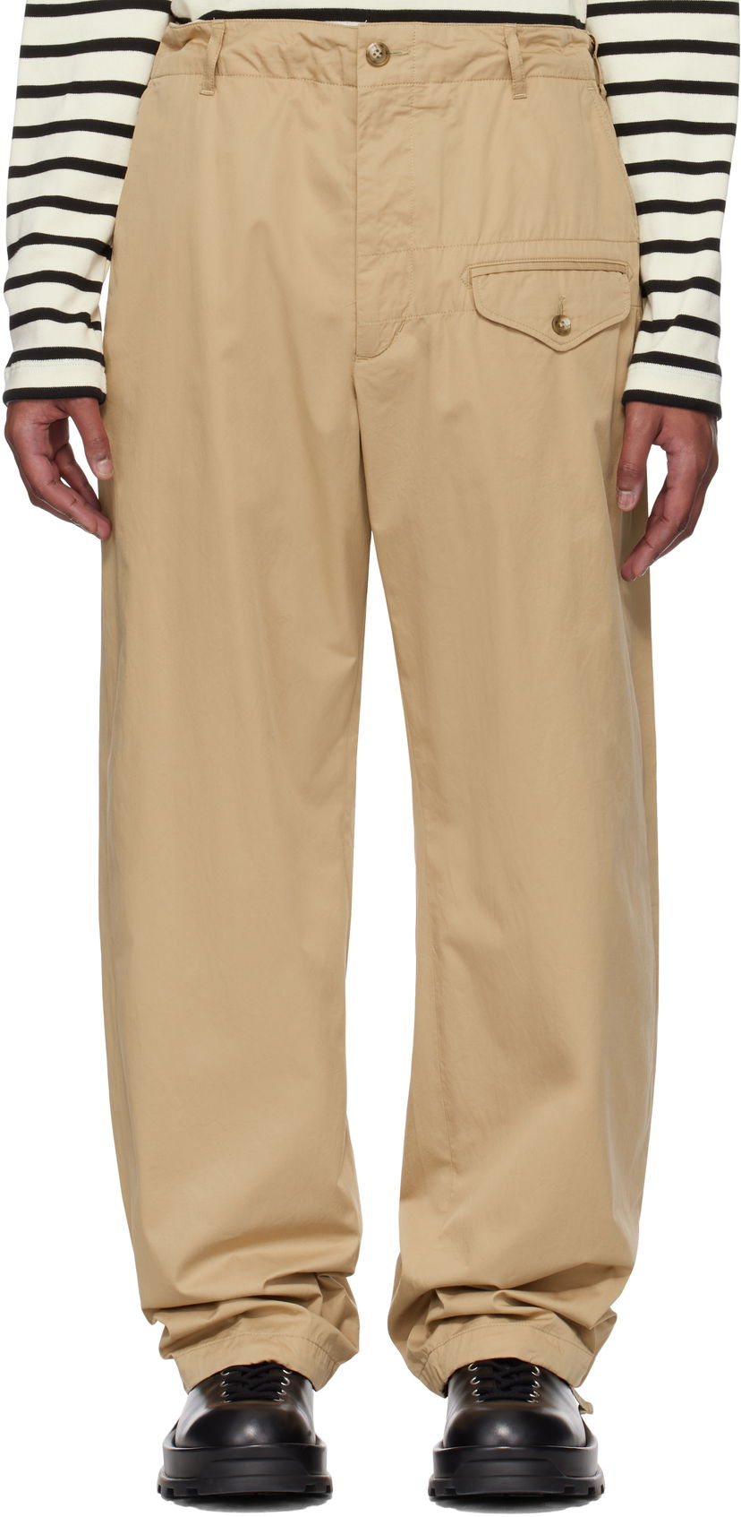 Штани карго Engineered Garments Engineered Garments Gurkha Trousers бежевий | 25S1F039