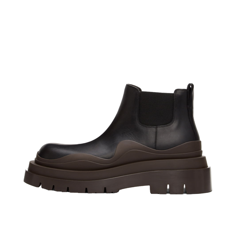 Кросівки та взуття Bottega Veneta Low The Tire Chelsea Boots "Black Brown" чорний | 630300 VBS50