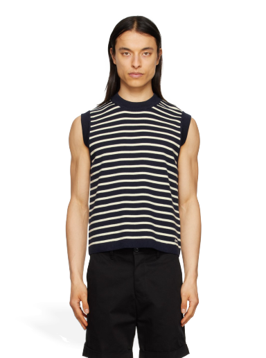 Cветр AMI Sailor Vest темно-синій | HKS702.KN0003