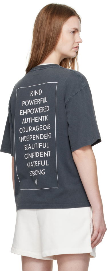 Футболка Anine Bing Anine Bing Rudy Empowerment T-Shirt Сірий | A-08-11068-WBL1, 2