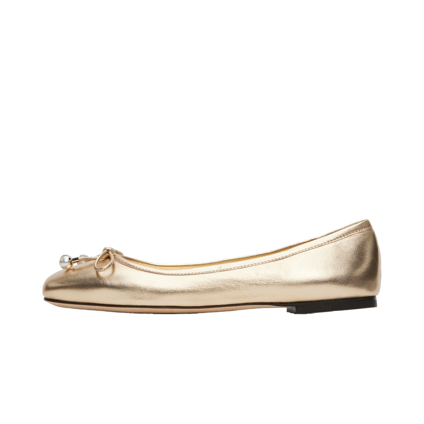 Кросівки та взуття Jimmy Choo Elme Ballerina Flats бежевий | ELME FLAT MNA
