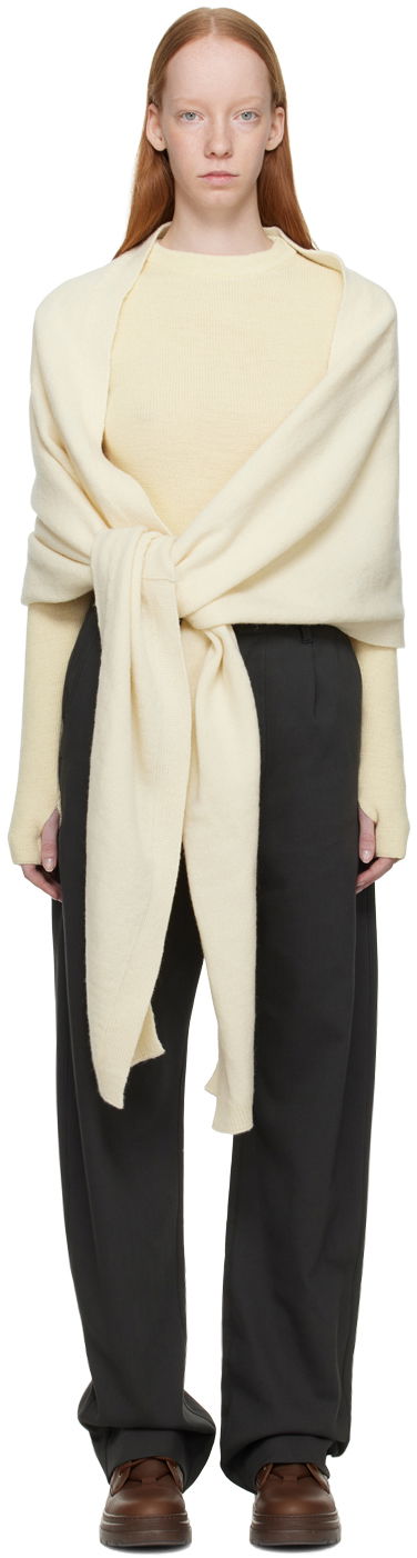 Шарф LEMAIRE Wrap Scarf Жовтий | KN669 LK107
