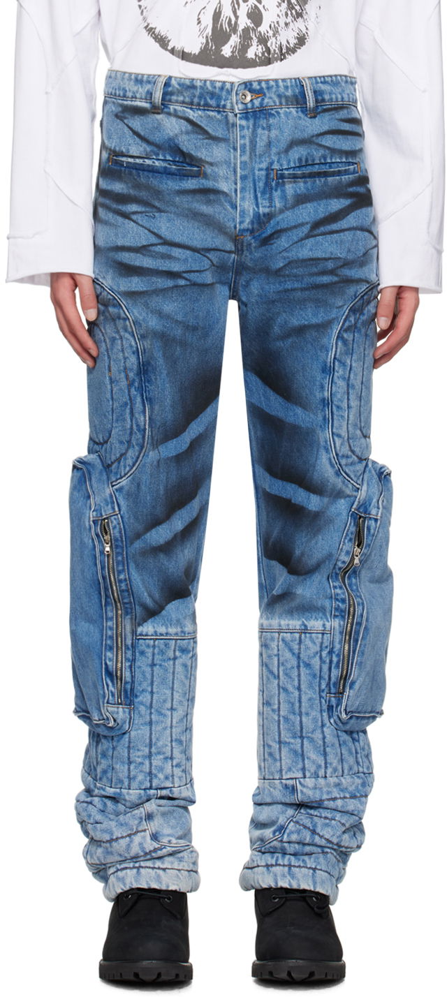 Штани карго Who Decides War Raised Window Cargo Pants Синій | 1120900008SS24