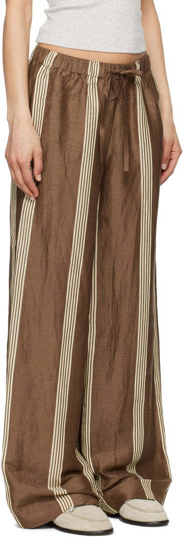 Штани rag & bone rag & bone Olivia Linen Trousers Коричневий | WAW25S70219321, 1