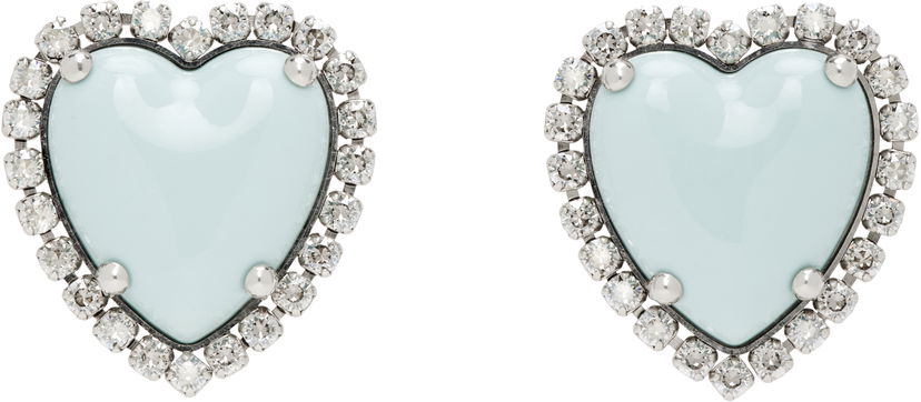 Сережки Valentino Valentino Garavani Hyperbole Heart Earrings Синій | 6W0J0Z47CEL