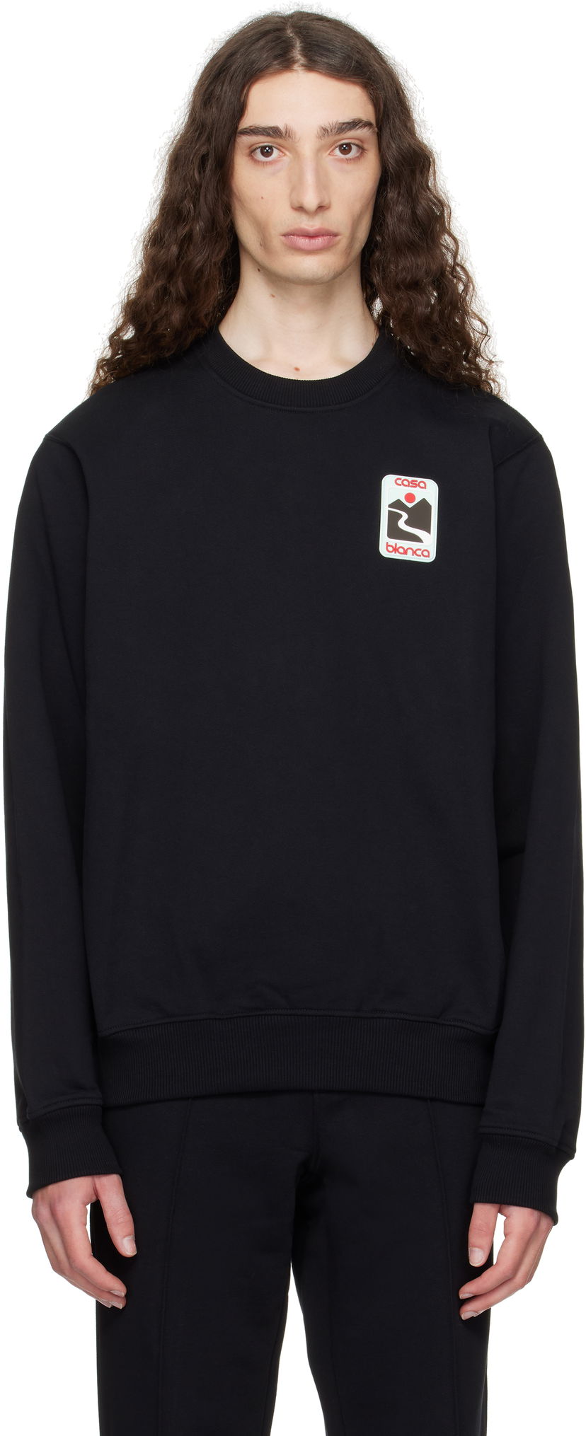 Світшоти Casablanca Casablanca Sunset Valley Sweatshirt чорний | U-MPF25-JTP-293-01
