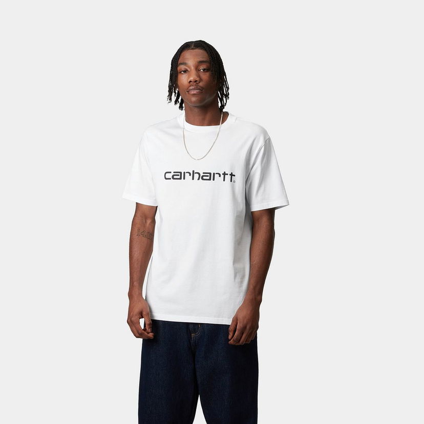 Футболка Carhartt WIP Script Short Sleeve T-Shirt білий | I035700_8