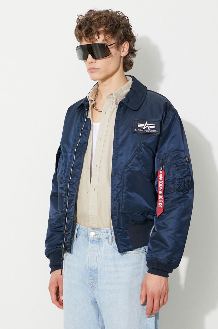 Куртка бомбер Alpha Industries CWU 45 Transitional Bomber Jacket темно-синій | 100102.07