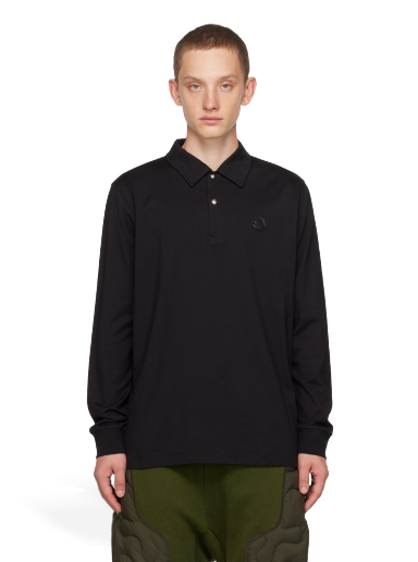 Сорочка поло Moncler Patch чорний | I20918B00005 89A9N