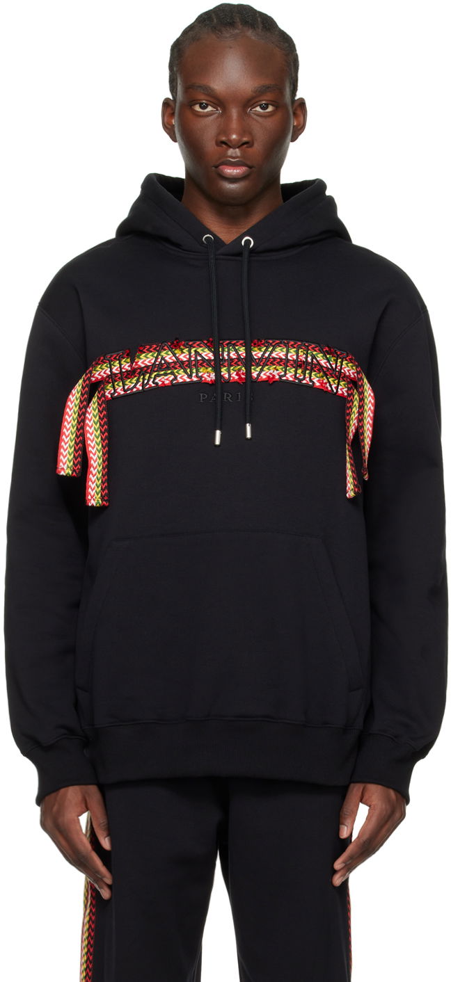 Світшоти LANVIN Curb Hoodie чорний | RM-HO0009-J199-P24