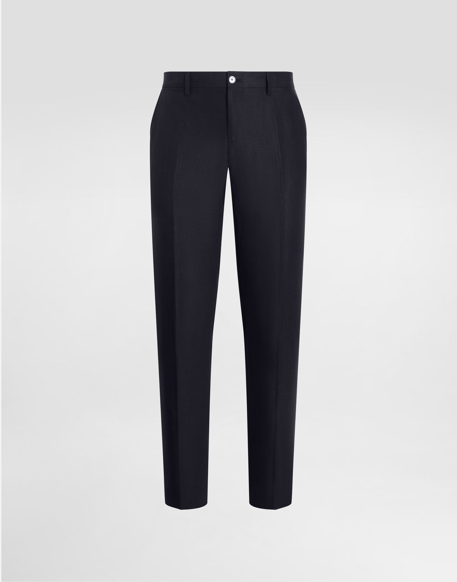 Штани Dolce & Gabbana Dolce & Gabbana Tailored Linen Pants темно-синій | GY7BMTFU4K6B4902, 0