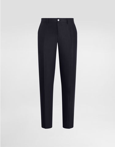 Штани Dolce & Gabbana Dolce & Gabbana Tailored Linen Pants темно-синій | GY7BMTFU4K6B4902, 0