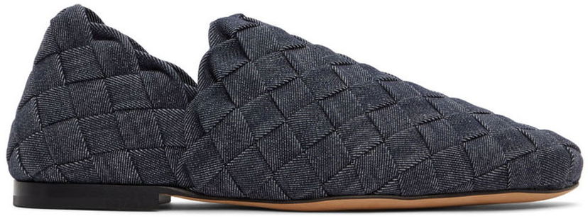 Кросівки та взуття Bottega Veneta Bottega Veneta Mattelassé Denim Loafers Синій | 620304 V27B0