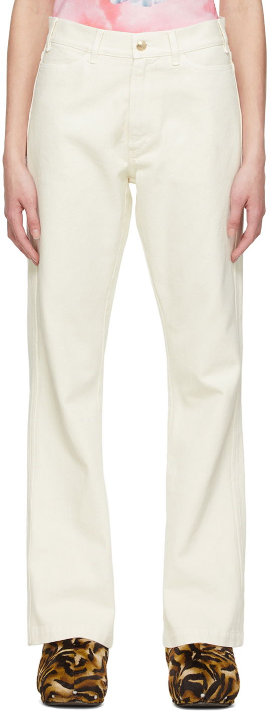 Штани Stockholm (Surfboard) Club Flared Trousers білий | FOG