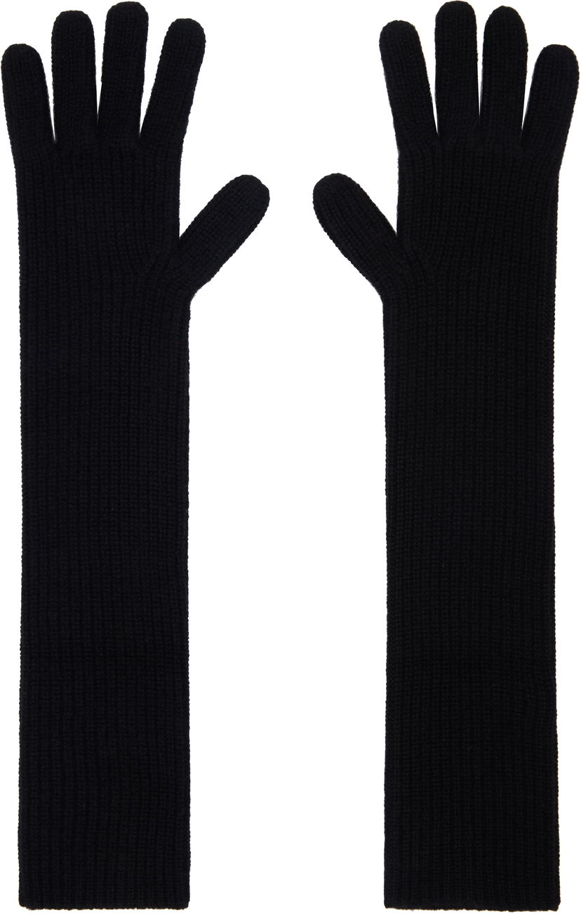Рукавички Loulou de Saison Loulou de Saison Milos Cashmere Long Gloves чорний | MILOS