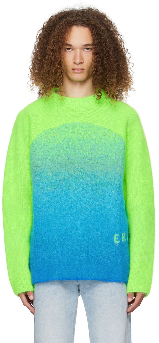 Cветр ERL Gradient Knit Sweater Зелений | ERL07N001