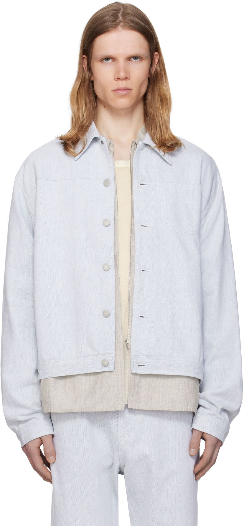 Куртка Post Archive Faction (PAF) PAF 8.0 Right Denim Jacket Синій | 8.0 ODJR-LG