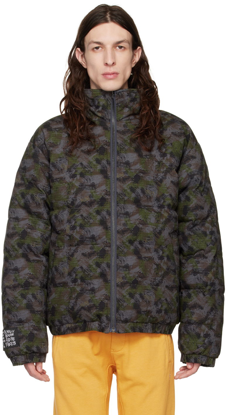 Куртка бомбер Ksubi Camouflage Print Reversible Jacket Зелений | MPS23JK016