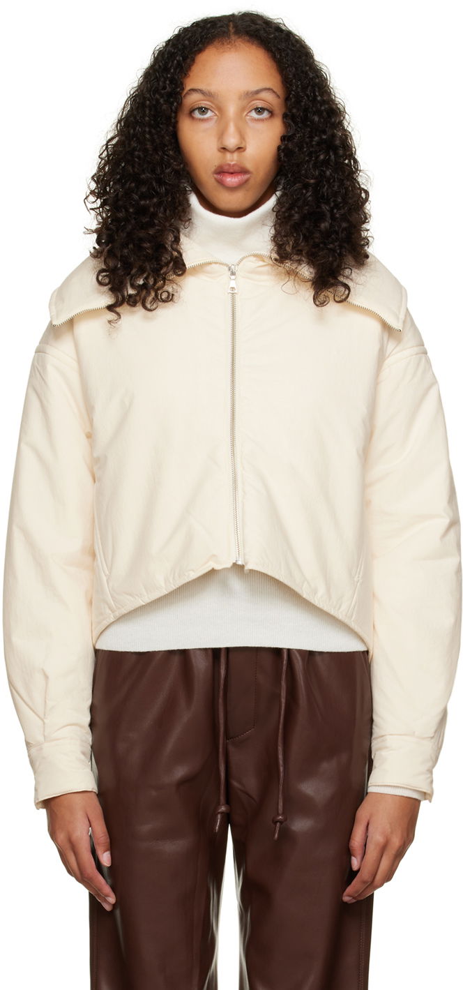 Пуховик John Elliott Cropped Puffer Jacket білий | WH247F71142S