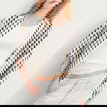 Сорочка Anine Bing Anine Bing Coco Short Sleeve Stripe Shirt, Size Large Різнокольоровий | A-07-11268-MTL95, 5