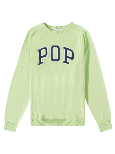 Cветр Pop Trading Company Arch Crewneck Зелений | POPSS23-06-003