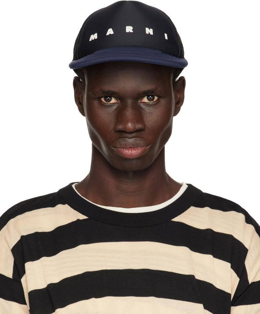 Кепка Marni Marni Logo Trucker Hat чорний | CLZC0141P1 UAN100