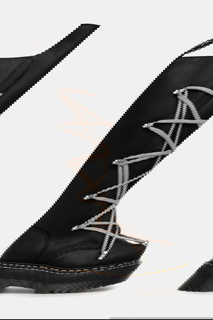 Кросівки та взуття Rick Owens Rick Owens DRKSHDW x Dr. Martens 1B60 Quad Sole Pentalace Boot чорний | DM02E6811.0001, 1